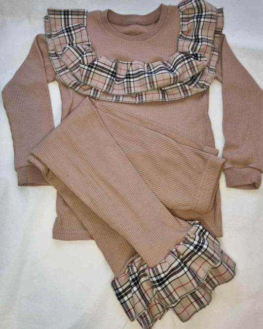 Extreme Ruffle Burberry Lounge Set