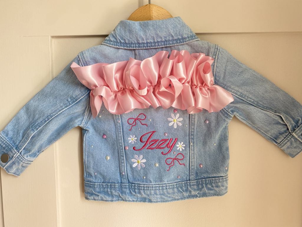 Ruffle Denim Jacket