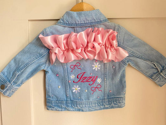 Ruffle Denim Jacket