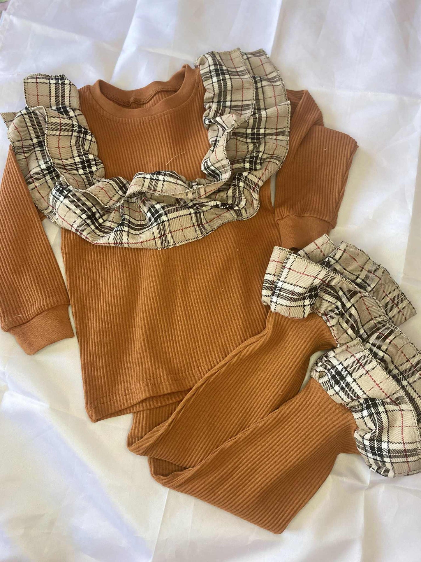 Extreme Ruffle Burberry Lounge Set