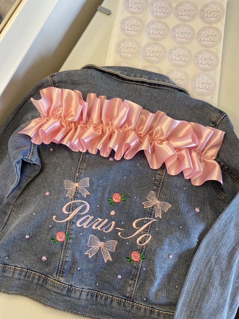 Ruffle Denim Jacket