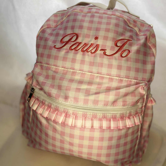 XL Gingham Backpack