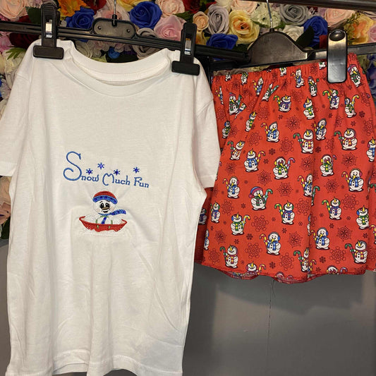 Snow Much Fun Handmade Skirt & Top Set